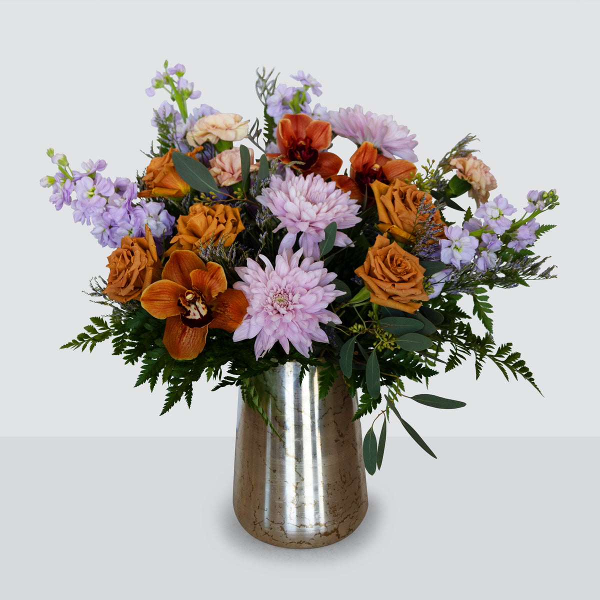 Lavender Deluxe Vase Towers Flowers