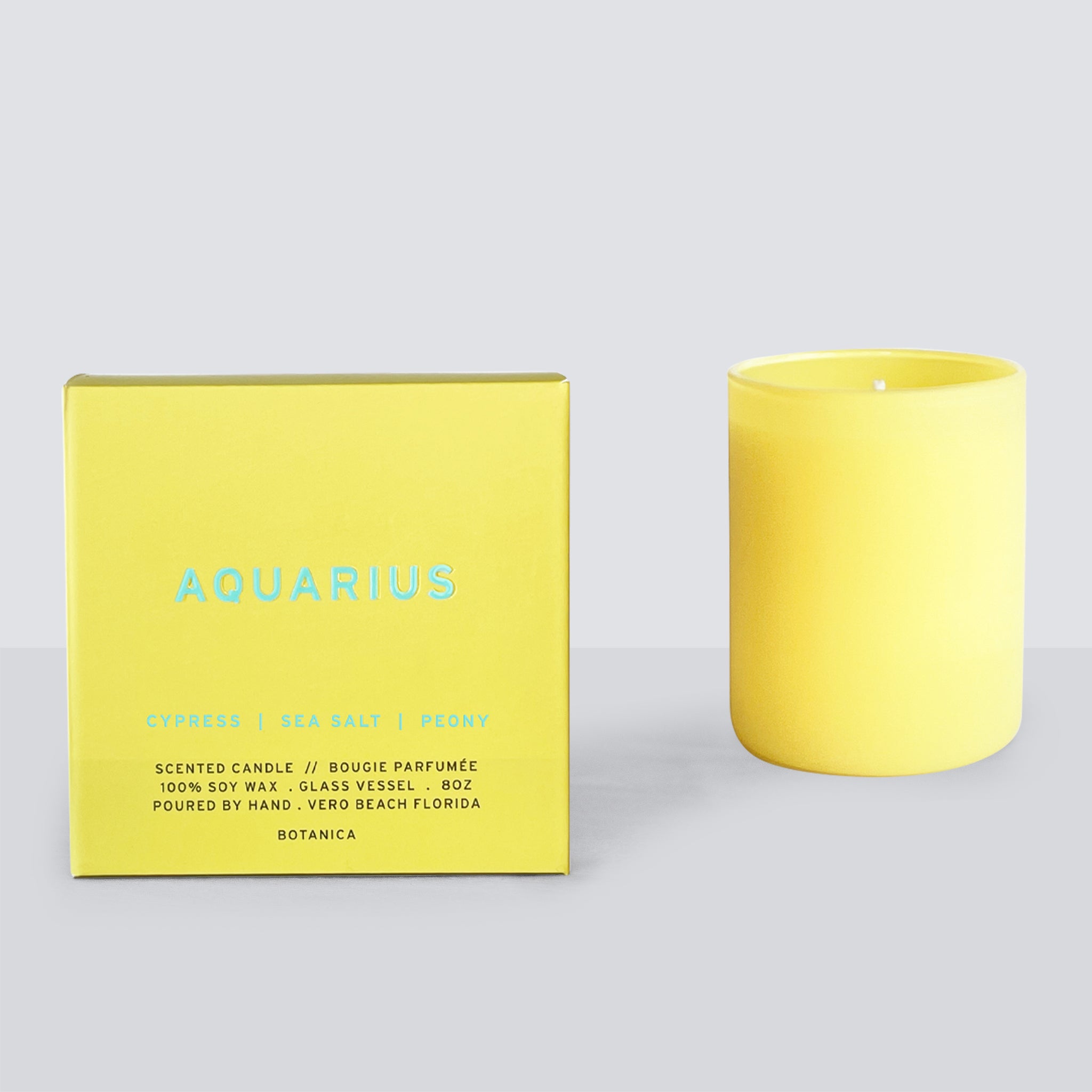 Aquarius Zodiac Candle