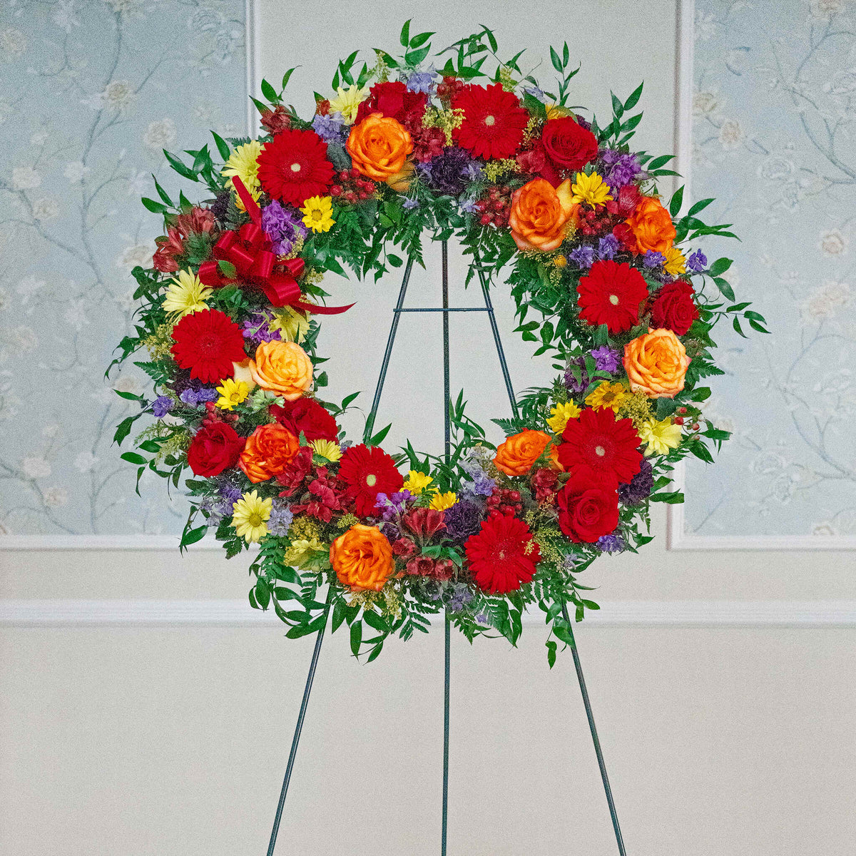 19. Mixed Wreath Towers Flowers