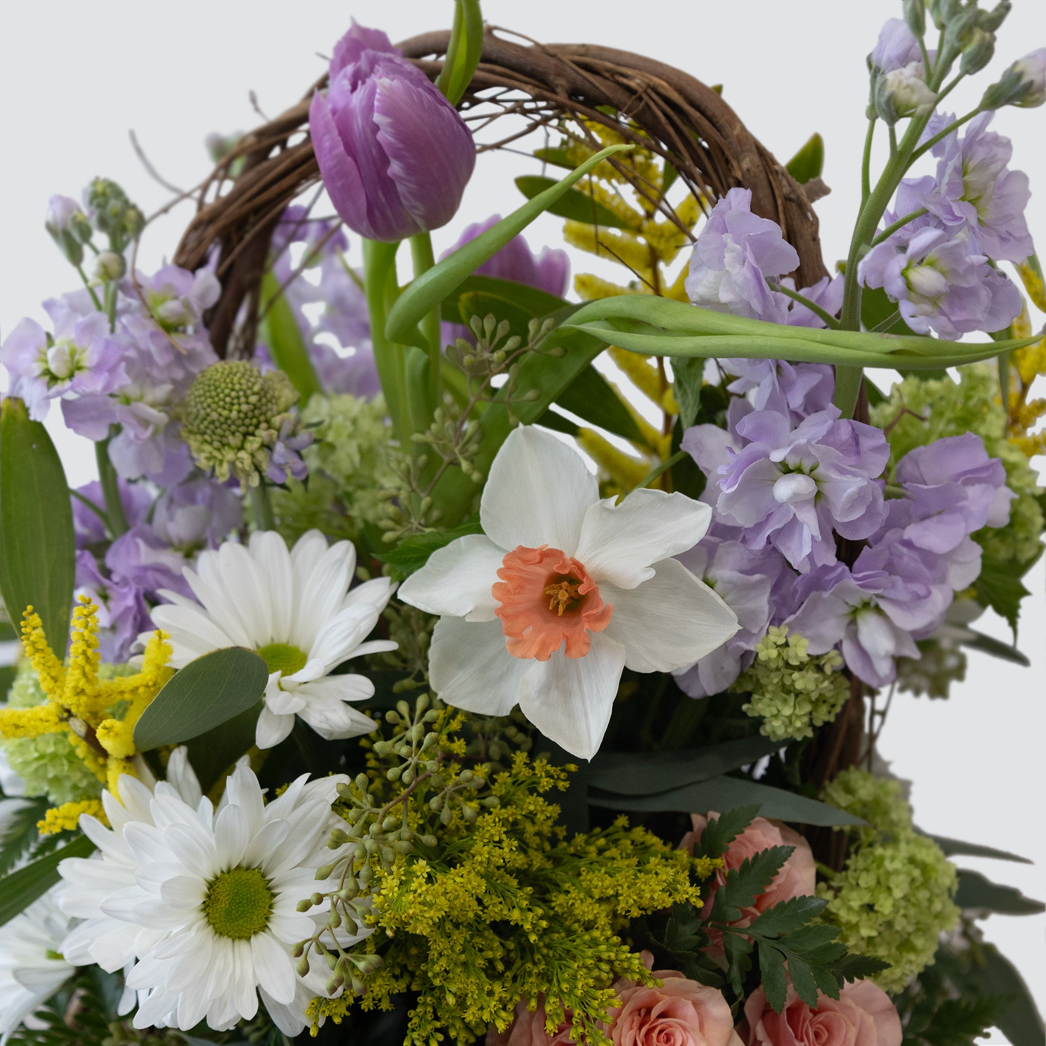Nest Basket Towers Flowers
